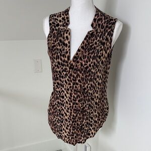 41 Hawthorn Animal Print Sleeveless Blouse